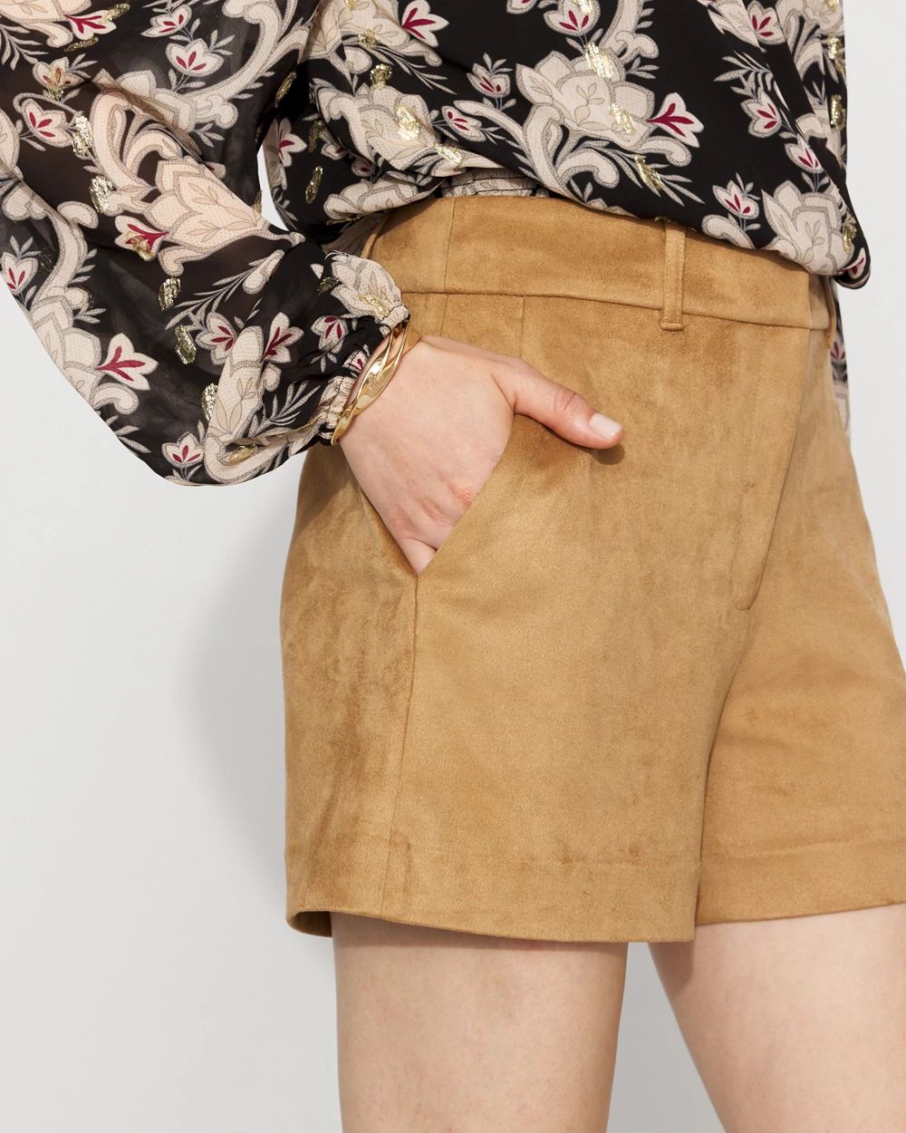 Faux Suede Short | White House Black Market